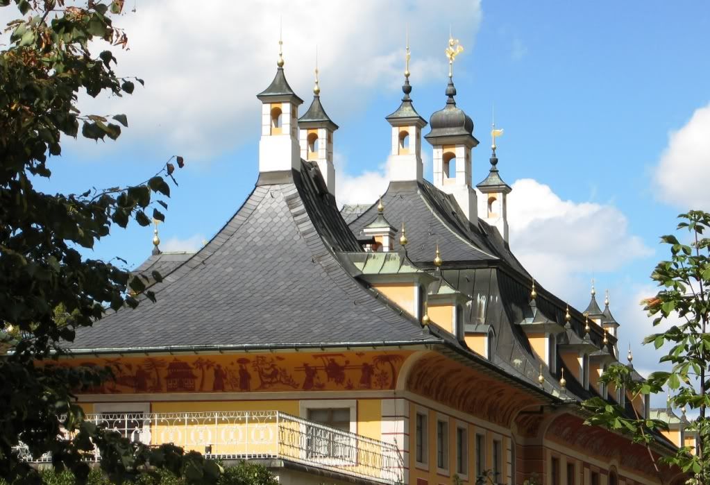 Unique Chinese inspired roof lines at Pillnitz Castle Pictures, Images and Photos