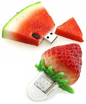 Kids love this usb watermelon and strawberry