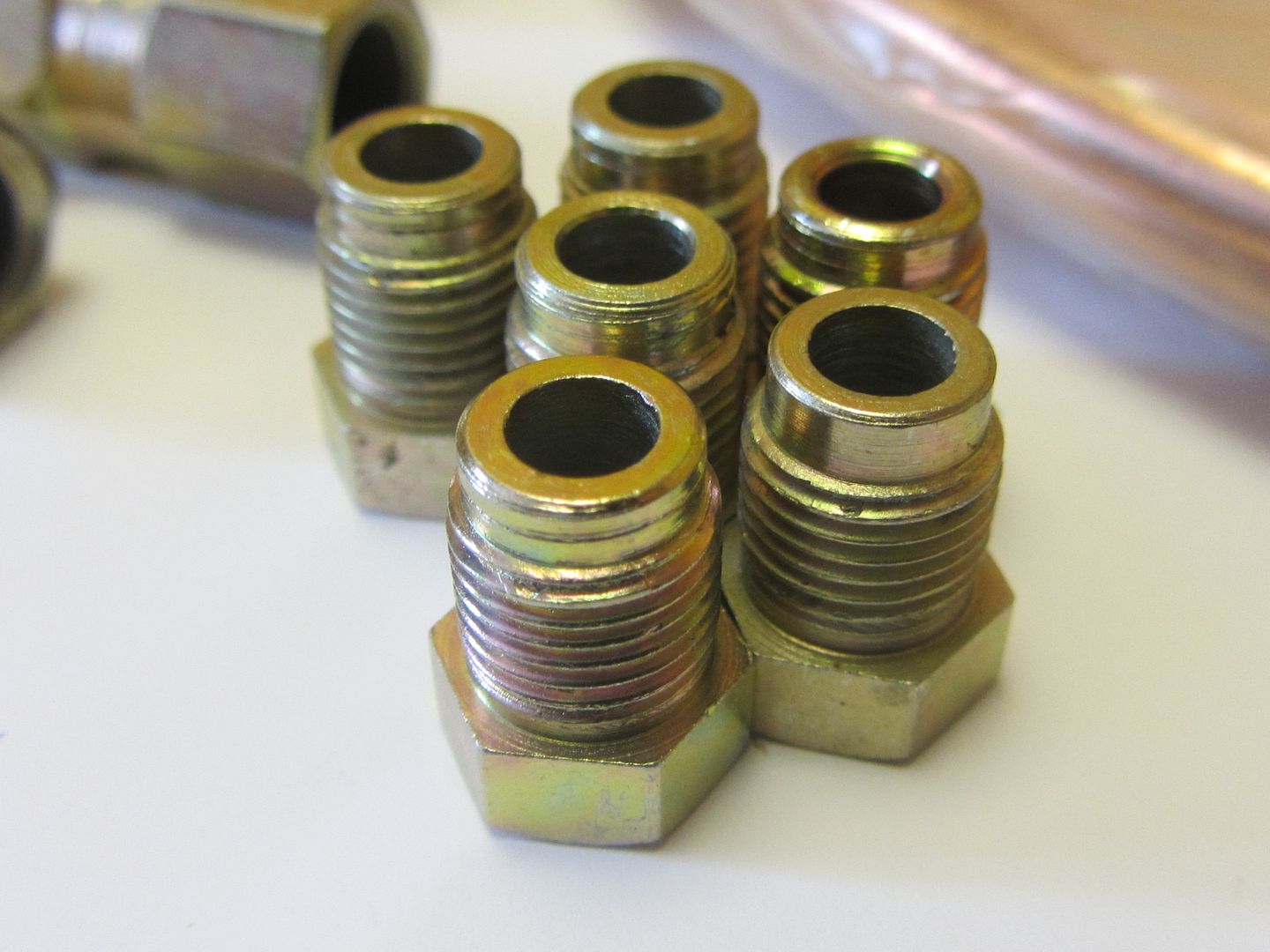 BRAKE 25ft Pipe, Repair JOINER MALE ENDS FEMALE COPPER 3/16 fittings