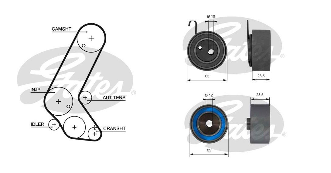 Genuine Gates Timing Belt Kit VAUXHALL Astra 1.7 CDTI 16V Diesel Z17DTH