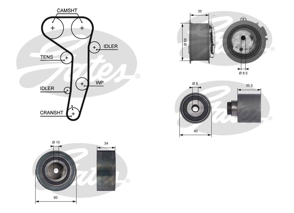 Audi A 3 2 0 Tdi Timing Belt Kit