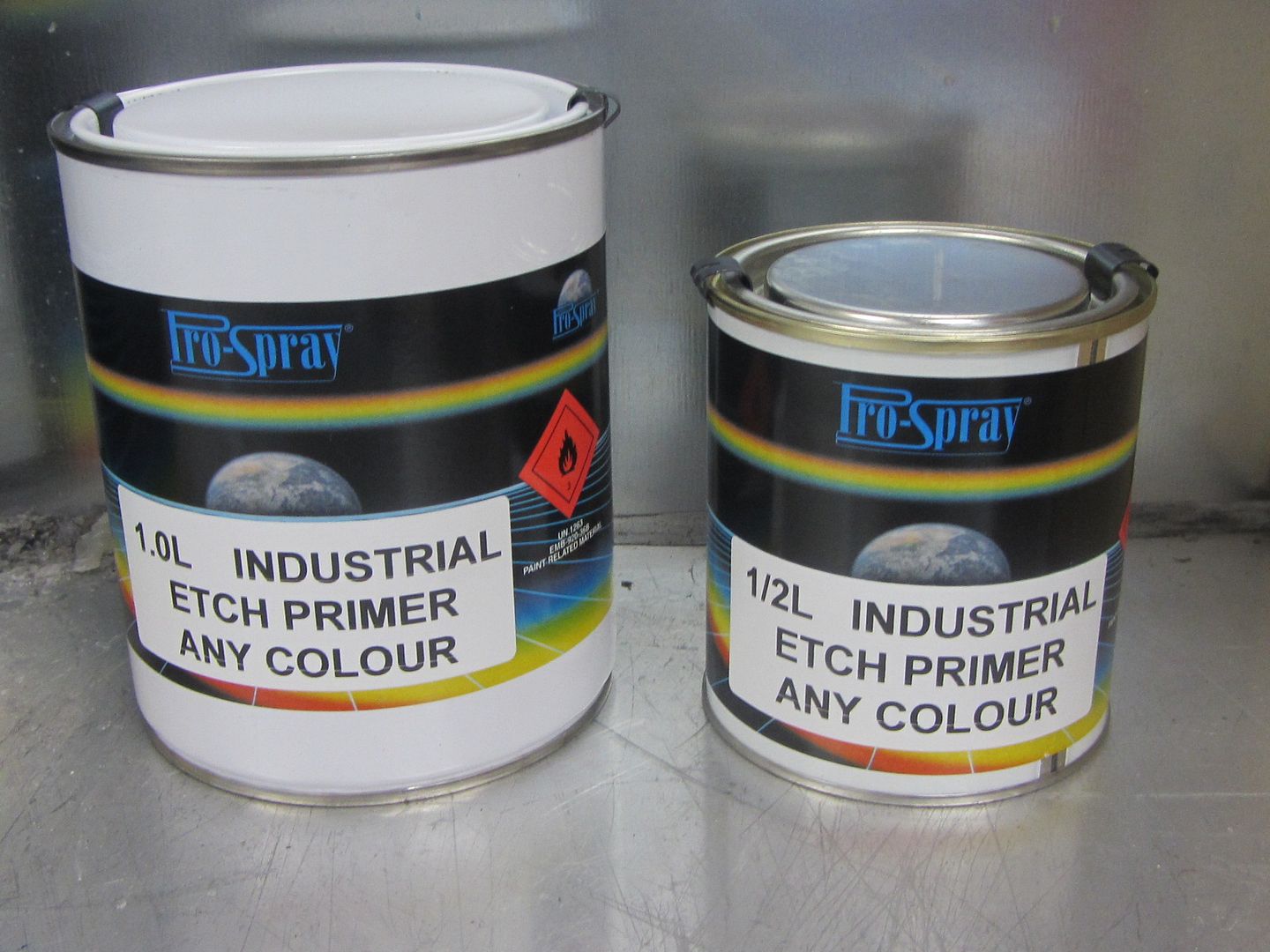 ETCH PRIMER for use on brushed Aluminium bare metals spray brush Anti