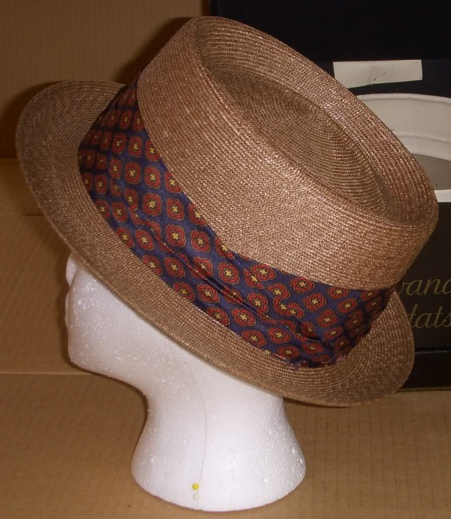 $60- 1960s Knox straw hat- Cavanagh Hats, Size 7 1/8 | The Fedora