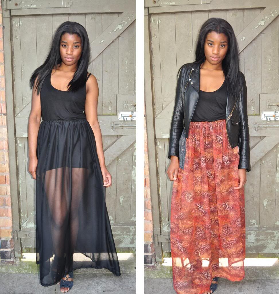 sheer maxi skirt