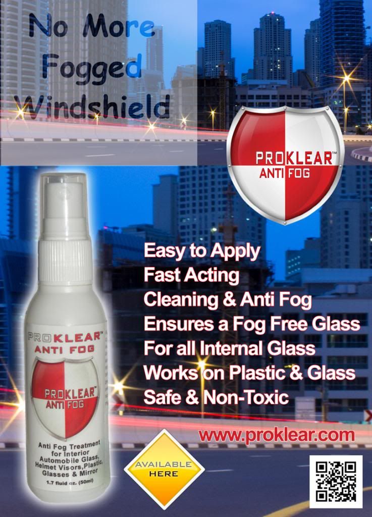 PROKLEAR™ AntiFog Defog System for Windshield Defogger Spray eBay