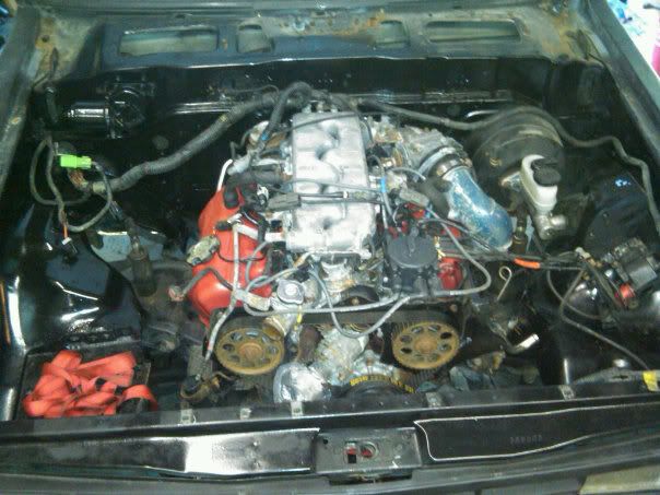 86 Nissan 720 engine swap #3