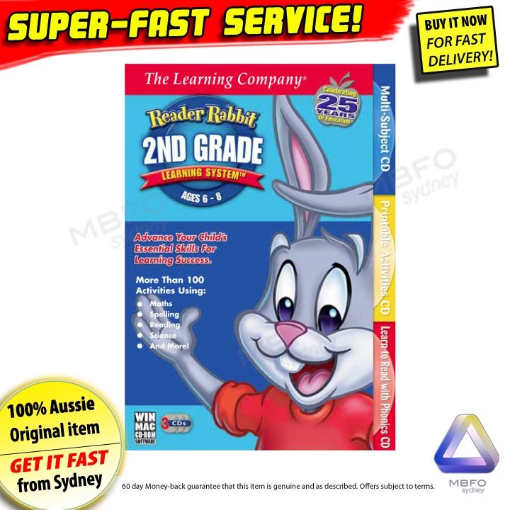 NEW-Reader-Rabbit-2nd-GRADE-for-PC-Windows-7-kids-reading-computer ...