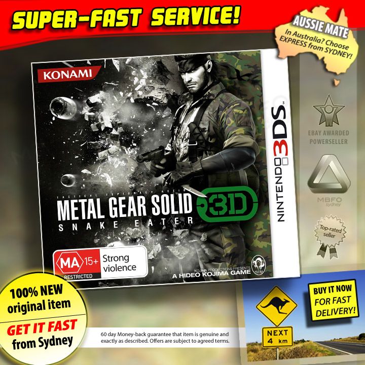 Metal-Gear-Solid-3D-Snake-Eater-game-NEW-for-Nintendo-3DS-2DS-shooting ...