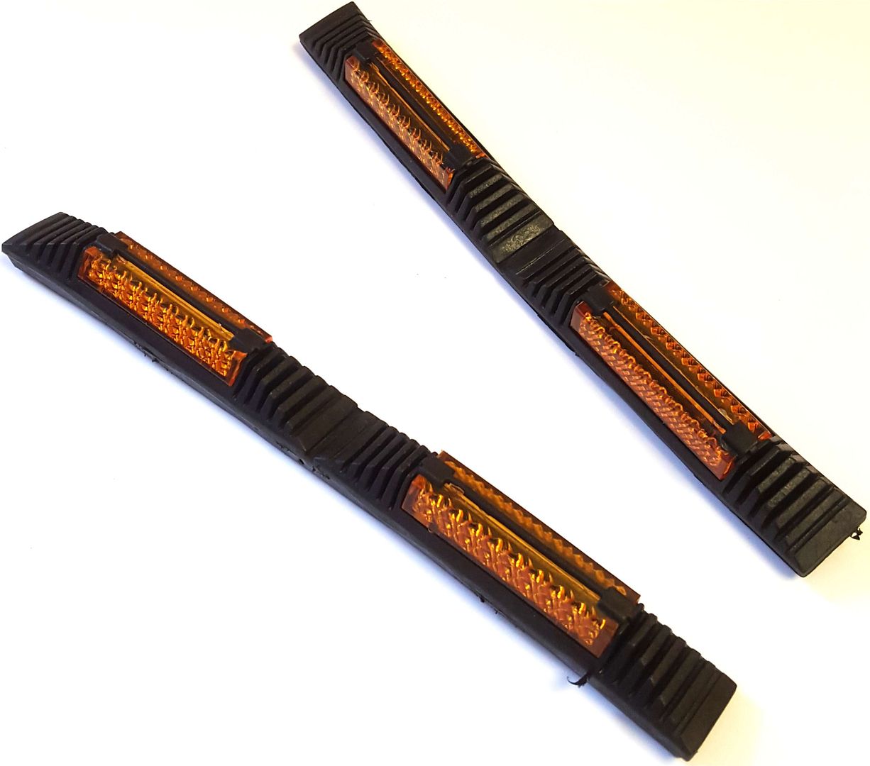 Universal Amber Orange Car Door door edge Guard shield protectors reflectors