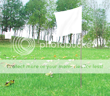 White Utility Marking Flags 100/Bundle 4x5 Flag  