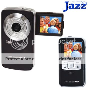 JAZZ® HD VIDEO RECORDER/DIGITAL CAMERA 180° FLIP SCREEN/Facebook 