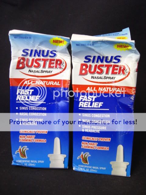 SINUS BUSTER Homeopathic NASAL SPRAY 2  (0.68 OZ EACH) All Natural 