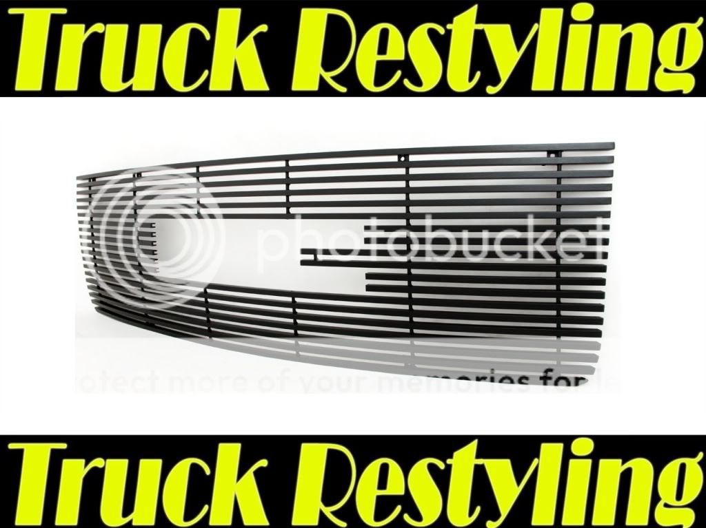 07 10 GMC Sierra 1500 Black 8mm Billet Grille Grill  