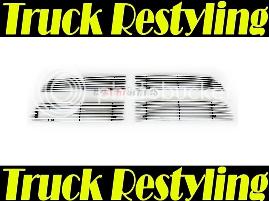 11 12 Dodge Durango 4PC 4mm Upper Overlay Chrome Billet Grille Insert 