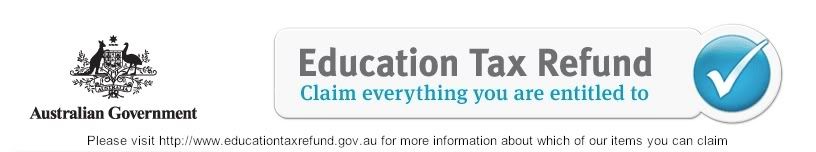 You may be able to claim some of our items under the EDUCATION TAX REFUND. Please visit https://www.educationtaxrefund.gov.au for more information about which of our items you can claim