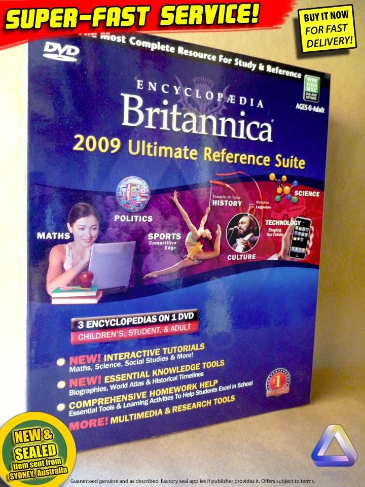 Britannica ULTIMATE for PC, NEW computer software learning educational kids toys