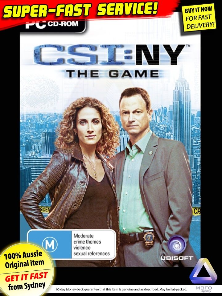 CSI NY game for Windows PC, NEW! Crime Scene Investigation York, DVD XP LA MIAMI