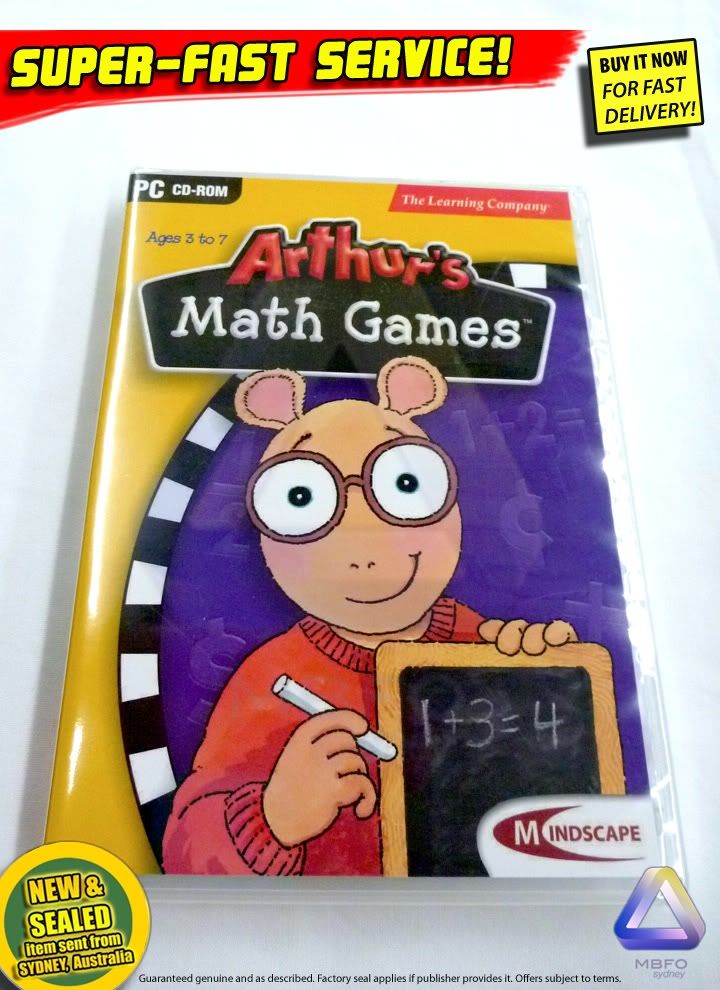 Learning company arthurs math games for windows for age 4 7 catalog category education math