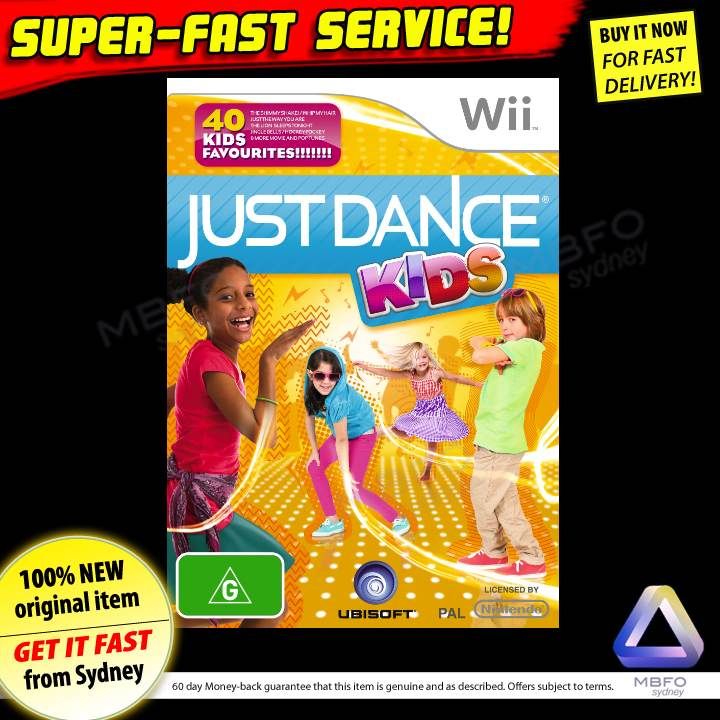 Just Dance Kids Game for Nintendo Wii New SEALED Aussie Cheap Toys 4 Children