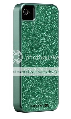 Case-Mate Glam iPhone case in sparkly green