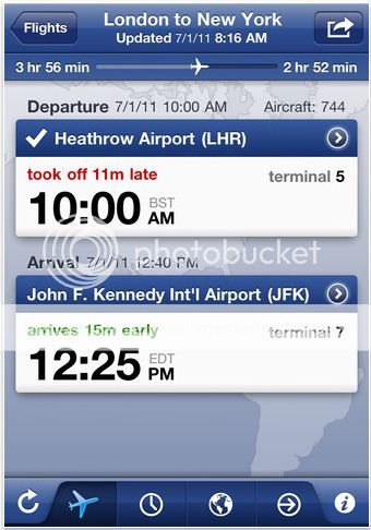 Track flights with the FlightTrack app