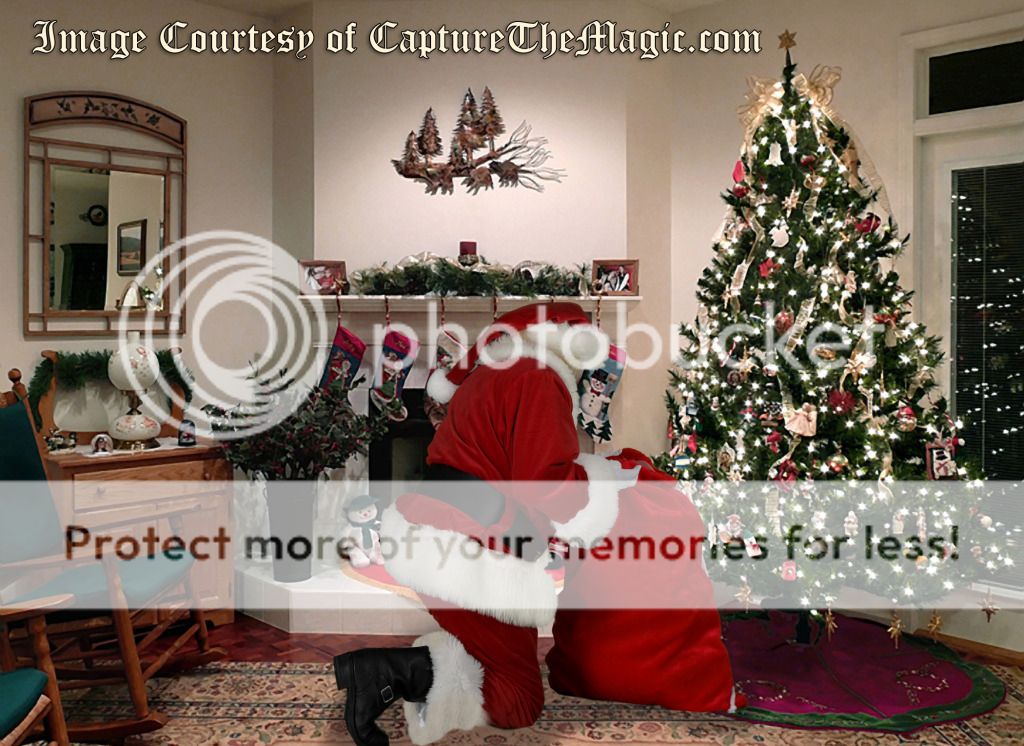 catch santa in the act with 'capture the magic' and 'i caught santa